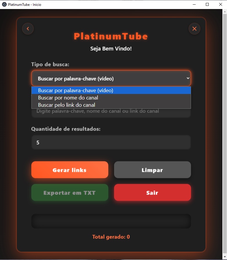 Tela de Busca por Palavra-Chave